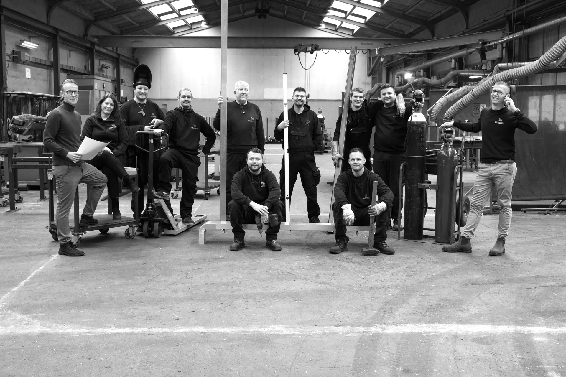 Weldmatic team i værkstedet